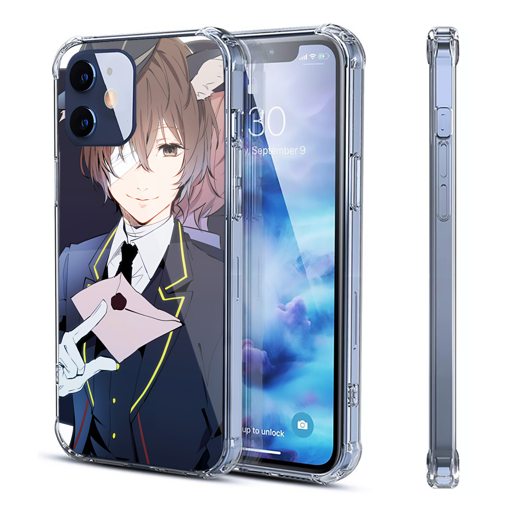 （画像用） 文豪ストレイドッグス Bungo Stray Dogs 【iPhone 12シリーズ対応】透明スマホケース（クリアソフトケース）